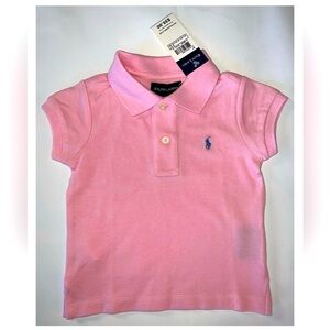 Ralph Lauren girls 2T pink polo shirt - NWT